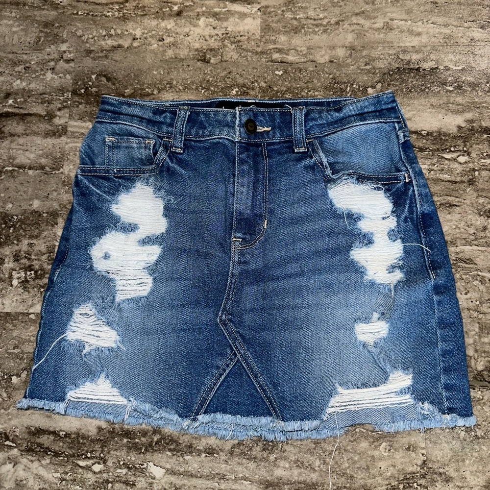 Hollister jean skirt